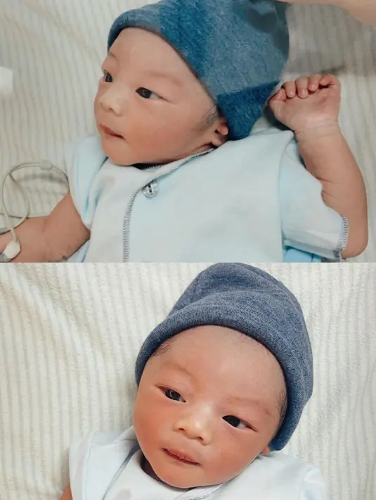 Dari sekian banyak hal yang harus bisa dilakukan Dinda sebagai seorang ibu, satu di antaranya yang ia pelajari adalah mengganti popok. Masih merasa kesulitan, namun Dinda terus belajar dan mencari tahu dari video tutorial. (Instagram/rey_mbayang)