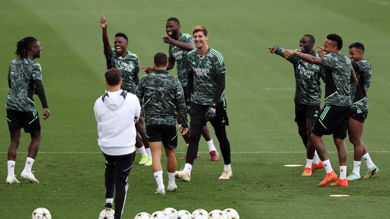 Sesi Latihan Real Madrid Jelang Kontra RB Leipzig di Champions