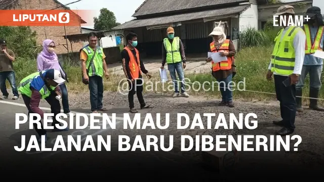 JELANG KEDATANGAN PRESIDEN JOKOWI, GUBERNUR LAMPUNG PERBAIKI JALANAN SECARA KILAT