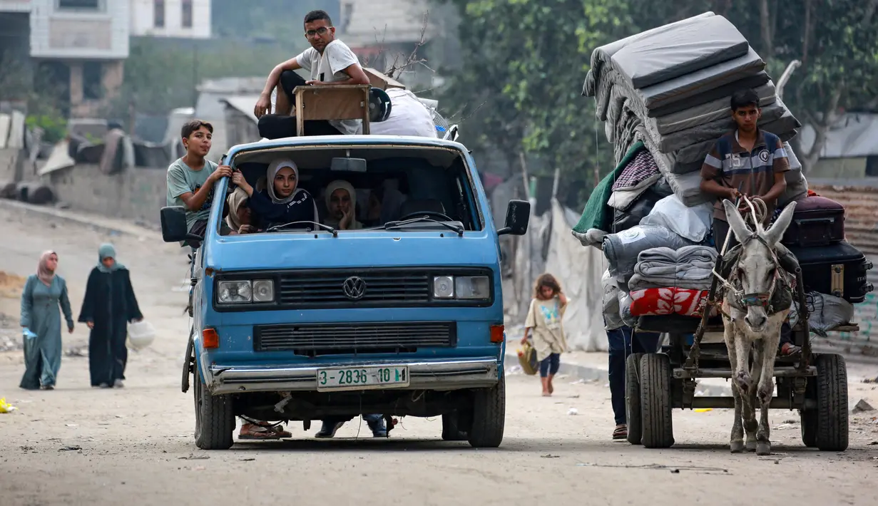 Sebelumnya, Perdana Menteri Israel Benjamin Netanyahu mengatakan Rabu 21 Agustus 2025 malam bahwa dia telah memerintahkan pendudukan Kota Gaza yang dipercepat. (Bashar TALEB/AFP)