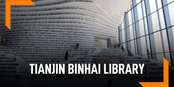 VIDEO: Kemewahan Tianjin Binhai Library, Tampung 1,2 Juta Buku