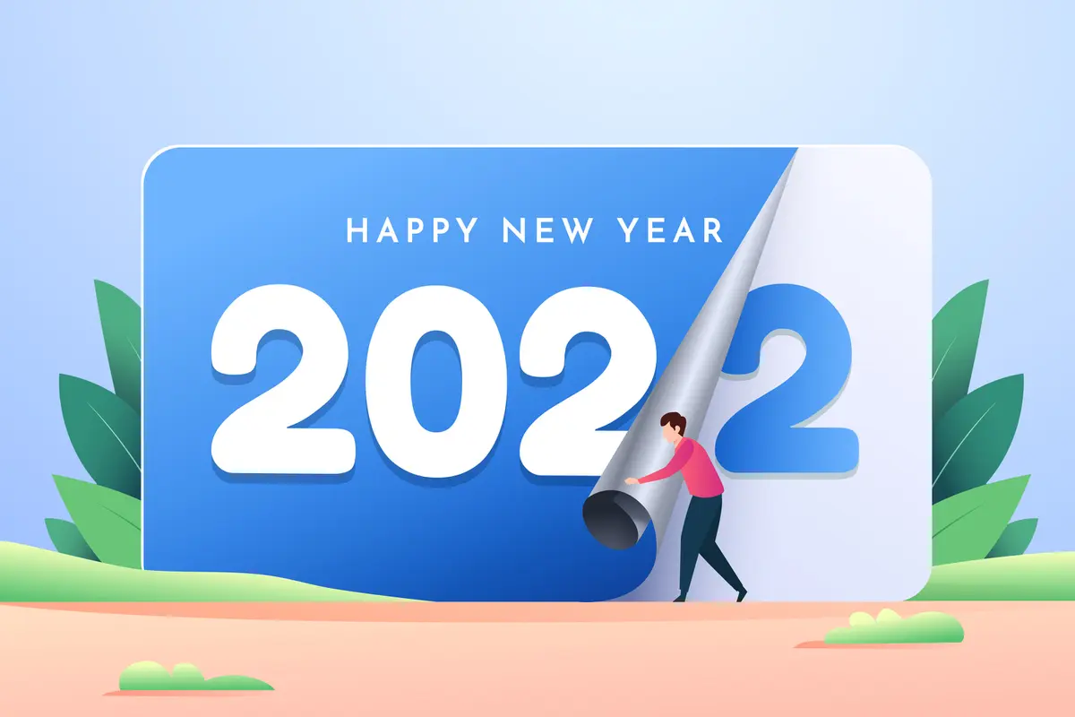 Ilustrasi Tahun Baru 2022