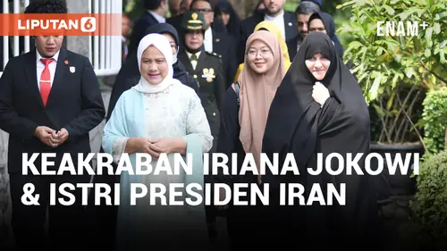 VIDEO: Momen Keakraban Iriana Jokowi dan Istri Presiden Iran