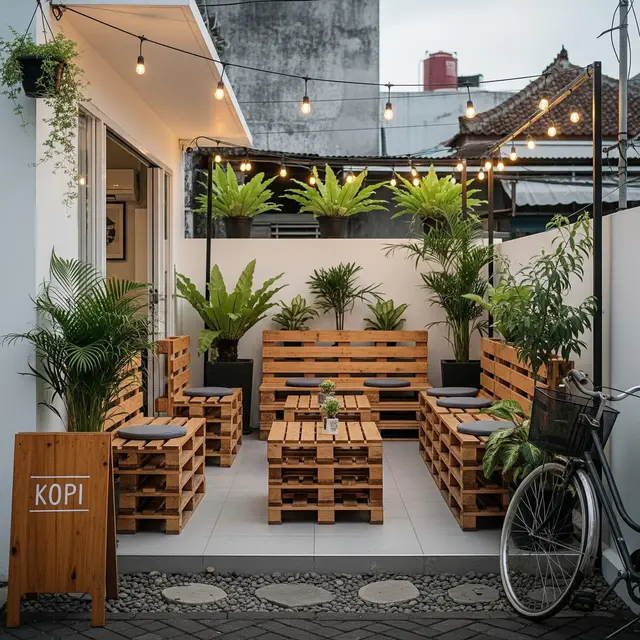 9 Ide Teras Mini ala Kafe Kekinian Tanpa Boros, Bikin Betah di Rumah
