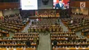 Suasana Rapat Paripurna penutupan masa persidangan IV tahun 2018-2019, di kompleks Parlemen, Senayan, Jakarta, Kamis (28/3). Rapat Tersebut membahas berbagai agenda salah satunya penutupan masa sidang. (Liputan6.com/Johan Tallo)