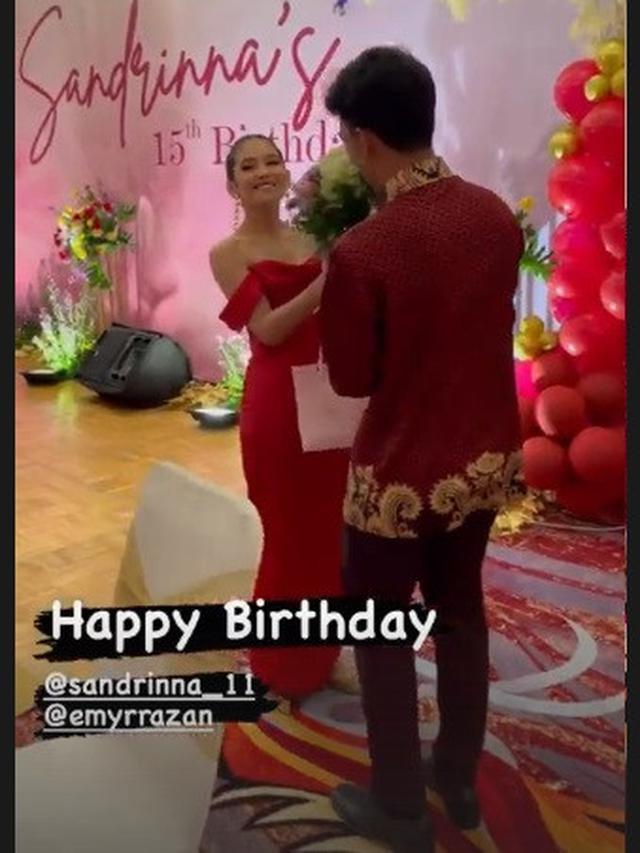Pesta ulang tahun Sandrinna Michelle ke-15 (Foto: Instagram/@ajeng_faradita)