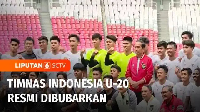Skuad Timnas U-20 dipastikan dibubarkan setelah Piala Dunia U-20 2023 batal digelar di Indonesia. Dalam sesi latihan terakhir, Presiden Joko Widodo memberikan semangat kepada para pemain, meski gagal bermain di Piala Dunia U-20.
