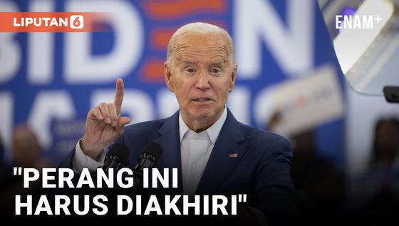VIDEO: Pengunjuk Rasa Pro-Palestina Menginterupsi Pidato Joe Biden di Detroit