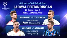 Saksikan Live Streaming Liga Champions Leg Kedua Babak 16 Besar Hanya di Vidio! sumberfoto: Vidio