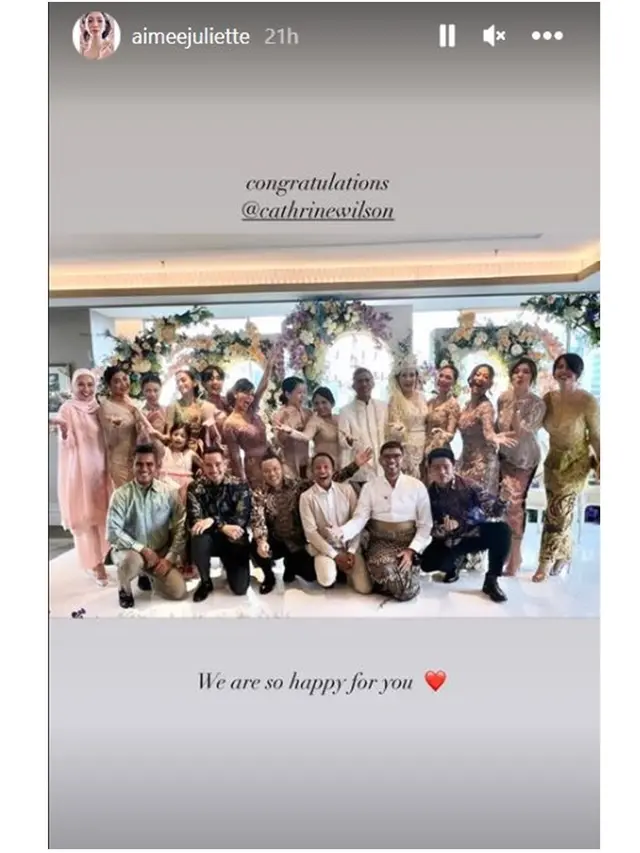 7 Momen Pernikahan Catherine Wilson dan Idham Masse, Mas Kawin Emas 100 Gram