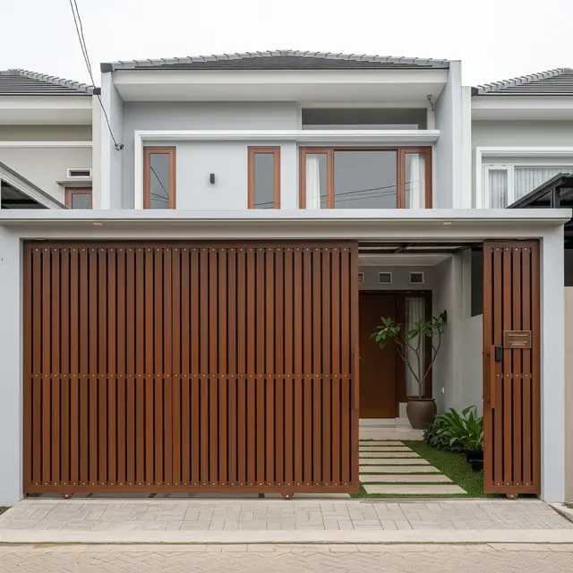 9 Pagar Rumah Minimalis Bilah Vertikal, Solusi Estetis dan Fungsional Hunian Modern