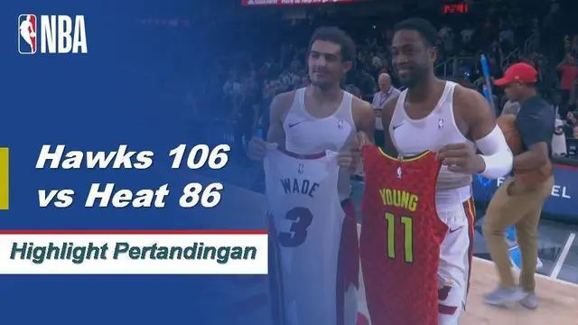 Cuplikan Hasil Pertandingan NBA : Hawks 106 vs Heat 82