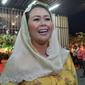Putri Presiden keempat RI Abdurrahman Wahid Zannuba Arifah Chafsoh alias Yenny Wahid menghadiri resepsi pernikahan putri sulung Gubernur DKI Jakarta Anies Baswedan