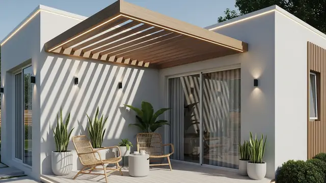 Teras Rumah Mungil Minimalis (Gemini AI)