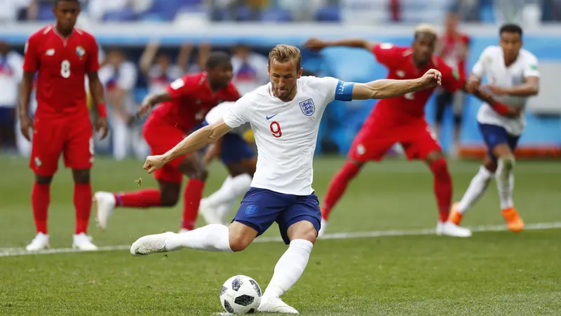 FOTO: Harry Kane Hattrick, Inggris 6 Kali Bobol Gawang Panama