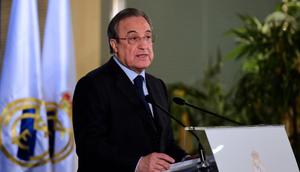 Presiden Real Madrid, Florentino Perez. (AFP/Pierre-Philippe Marcou)