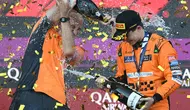 Oscar Piastri saat menang F1 GP Azerbaijan. (Natalia KOLESNIKOVA / AFP)