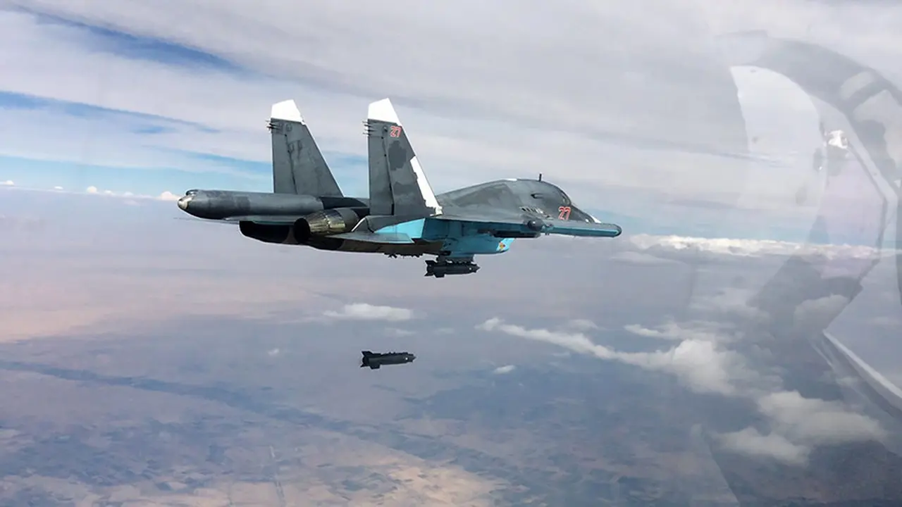 Ilustrasi, pesawat Rusia SU-34 Fighter Jet (Kemhan Rusia/RT)