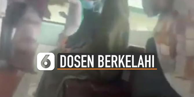 VIDEO: Viral Dosen Berkelahi di Depan Mahasiswa