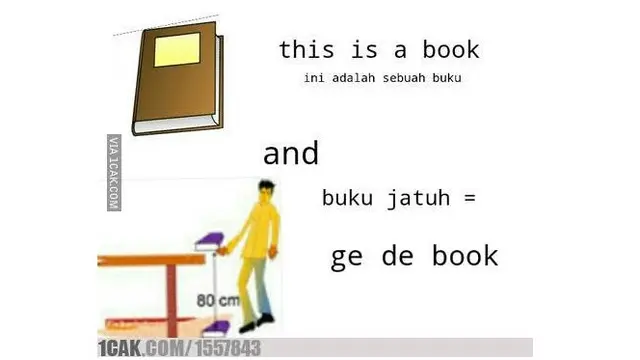 Meme Kocak Belajar Bahasa Inggris Ini Bikin Mikir Keras