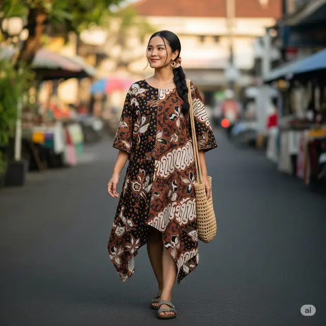 Dress Asimetris Oversized