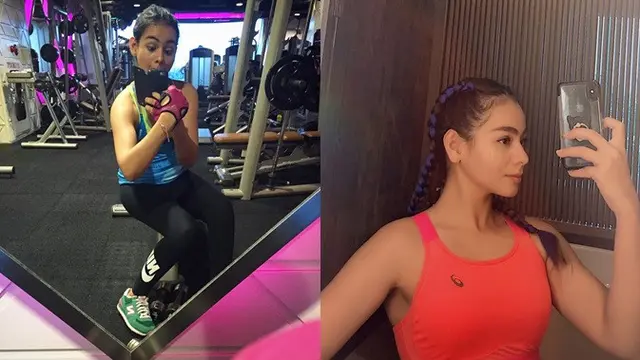 Mirror selfie saat berolahraga untuk mengabadikan momen