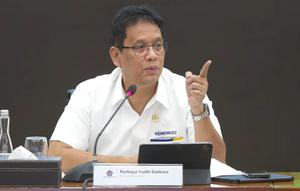 Menteri Keuangan (Menkeu) Purbaya Yudhi Sadewa dalam konferensi pers APBN KiTa, di Jakarta, Senin (22/9/2025). (Liputan6.com/Tira)