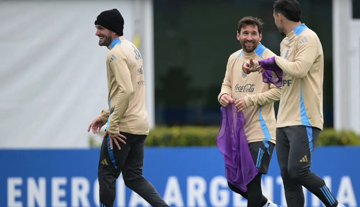 Karena diketahui, duel melawan Venezuela berpotensi jadi kali terakhir Messi memainkan laga kandang bersama Timnas Argentina sebelum memutuskan pensiun. (JUAN MABROMATA/AFP)
