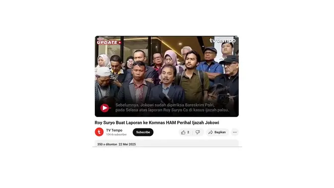 <p>cek fakta artikel Roy Suryo sebut Polri bukan lagi aparat negara</p>