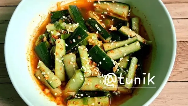 Resep salad timun Korea (dok. Cookpad @tunik0620)