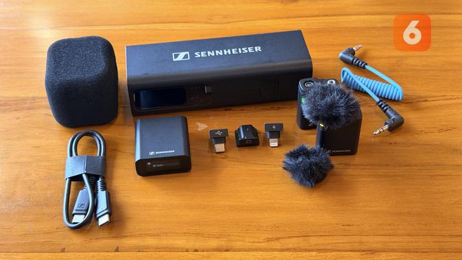 Kelengkapan Sennheiser Profile Wireless. (Liputan6.com/Yuslianson)