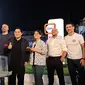 Suasana ulang tahun Erick Thohir bersama legenda sepak bola dunia dari Roperto Carlos hingga Juan Veron di Jakarta, Selasa (30/5/2023). (Bola.com/Muhammad Adi Yaksa)