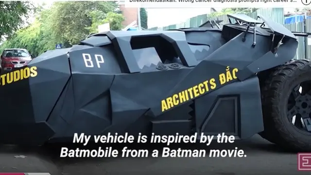 mahasiswa buat mobil Batman