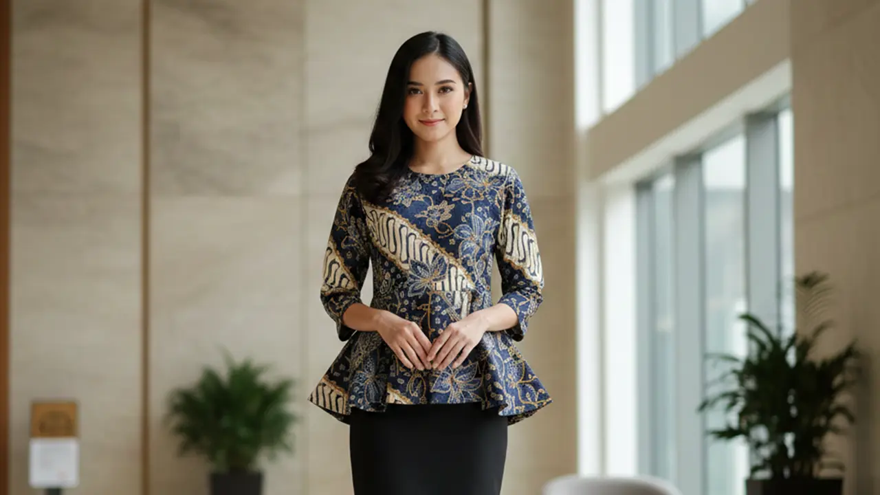 Model Atasan Batik Buat Kerja untuk Wanita Karier
