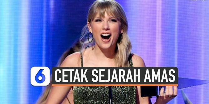 VIDEO: Taylor Swift Cetak Sejarah di American Music Awards 2019