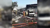 Gudang amunisi di Mako Brimob Srondol, Semarang meledak. (Istimewa)