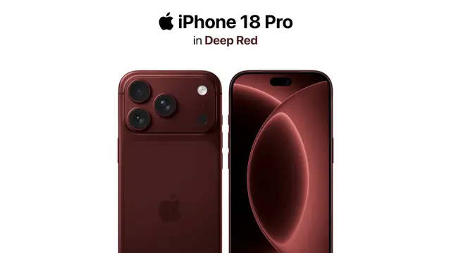 iPhone 18 Pro varian Deep Red. Credit: Digital Chat Station