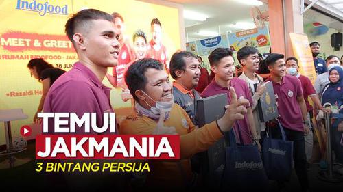 VIDEO: 3 Bintang Persija Temui Puluhan The Jakmania di Jakarta Fair 2022