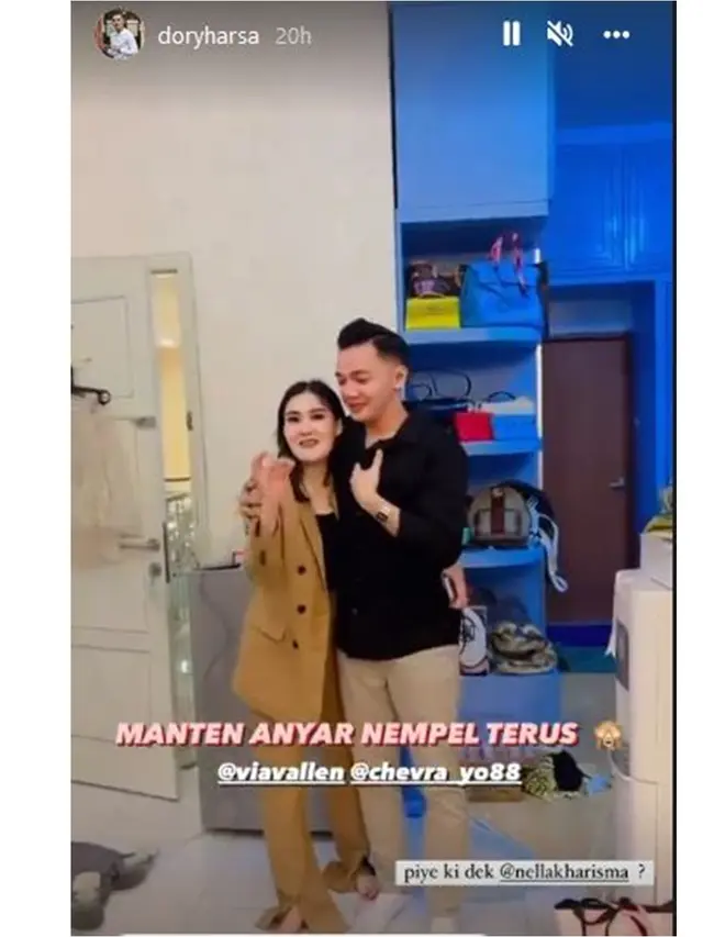 6 Potret Nella Kharisma Hadiri Pernikahan Via Vallen, Duet Satu Panggung