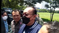 Direktur Utama PT Liga Indonesia Baru (LIB) Akhmad Hadian Lukita (AHL) diperiksa di Polda Jatim, terkait tragedi memilukan di Stadion Kanjuruhan Malang. (Dian Kurniawan/Liputan6.com)