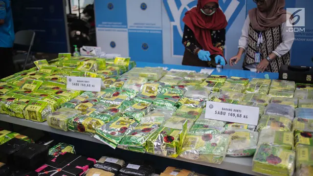BNN Musnahkan 169 Kilogram Sabu Sitaan