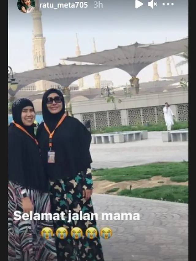 Semasa hidup, Ratu Meta dan Sekarningsih sangat dekat dalam berbagai hal (Instagram Stories)