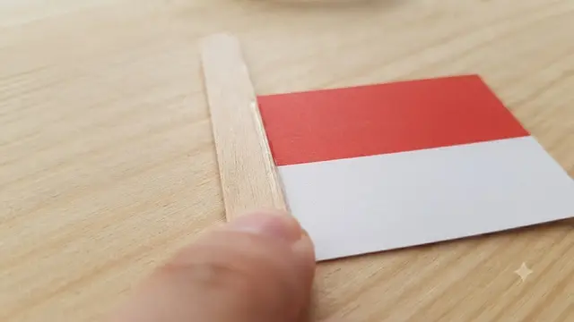 Cara Membuat Bendera Mini dari Stik Es Krim Bekas