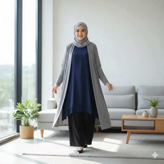 Tunik dengan Lengan Bell Sleeve (Liputan6.com/Gemini)
