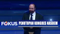 Surya Paloh mendapat aplaus ketika di pidatonya mengklarifikasi perihal retaknya hubungan ia dan Mega.