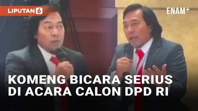 VIDEO: Momen Komeng Bicara Serius Saat Pertemuan Calon DPR-DPD RI