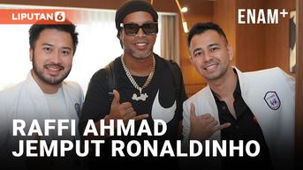 VIDEO: Disambut Meriah, Raffi Ahmad Jemput Langsung Ronaldinho di Bandara Soetta