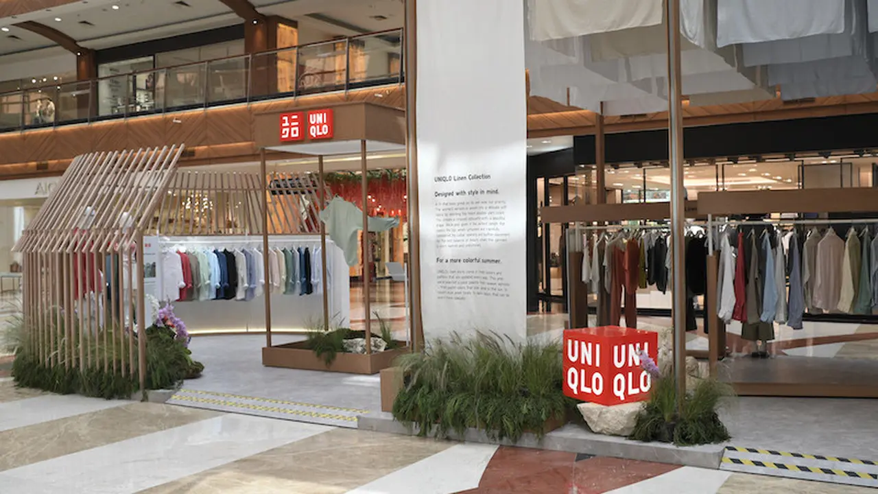 Instalasi UNIQLO Linen yang Terdapat di Pondok Indah Mall 2 (Foto Dok: UNIQLO Indonesia)