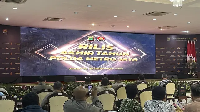 Rilis akhir tahun Polda Metro Jaya.