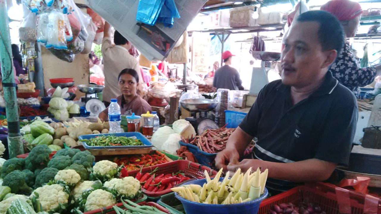 Ilustrasi pedagang sayur (Liputan6.com/Fiki Ariyanti)